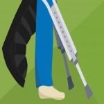 How to Use Crutches Infographic