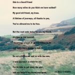 Ode to a Good Friend- poetry by Jan Klein